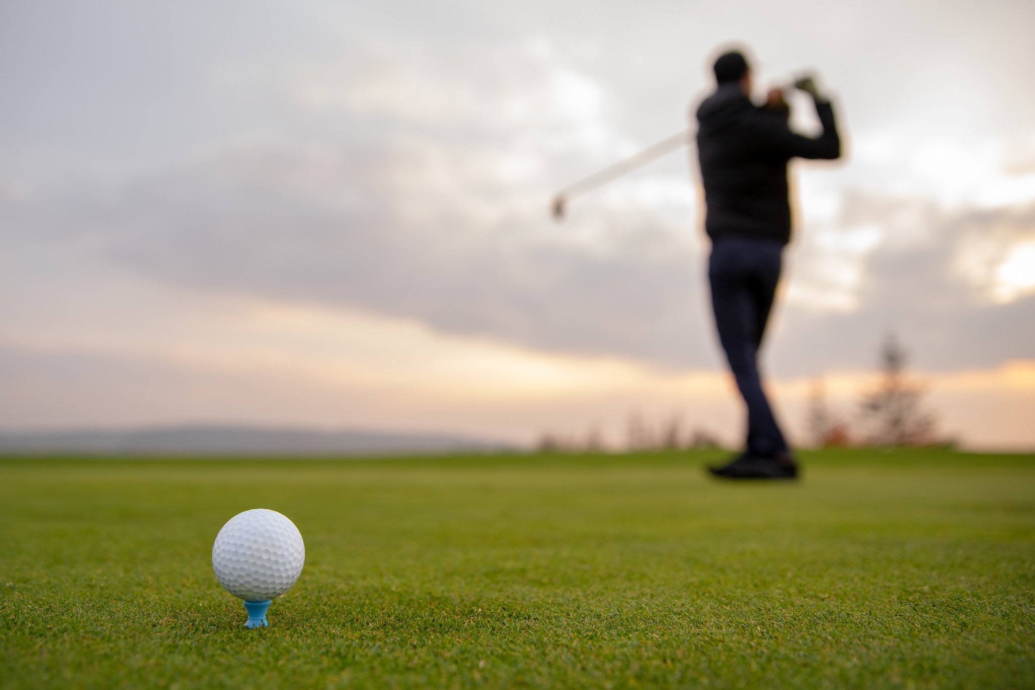 Golf Player Playing at Golf Course